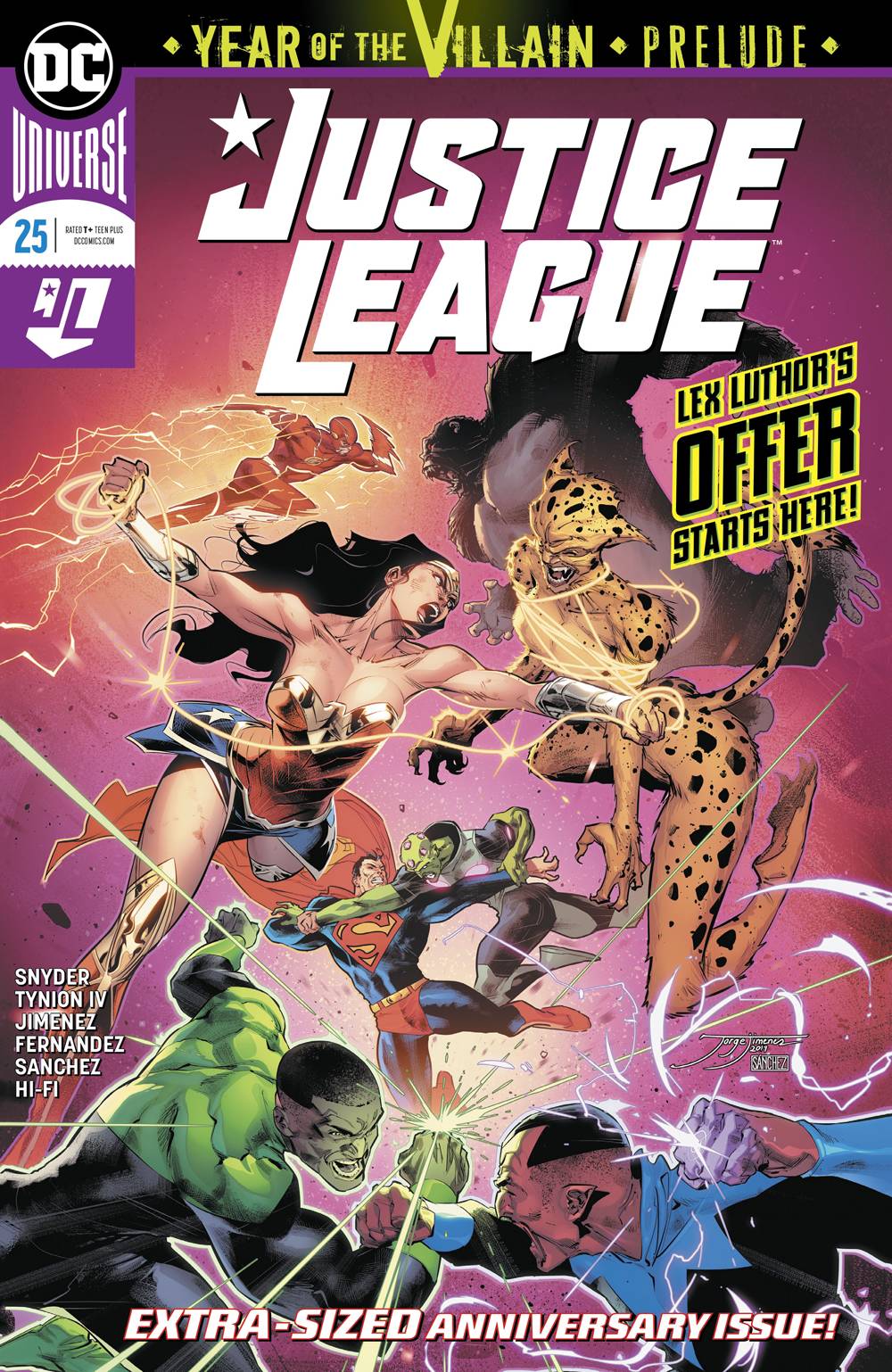 JUSTICE LEAGUE #25 YEAR OT VILLIAN