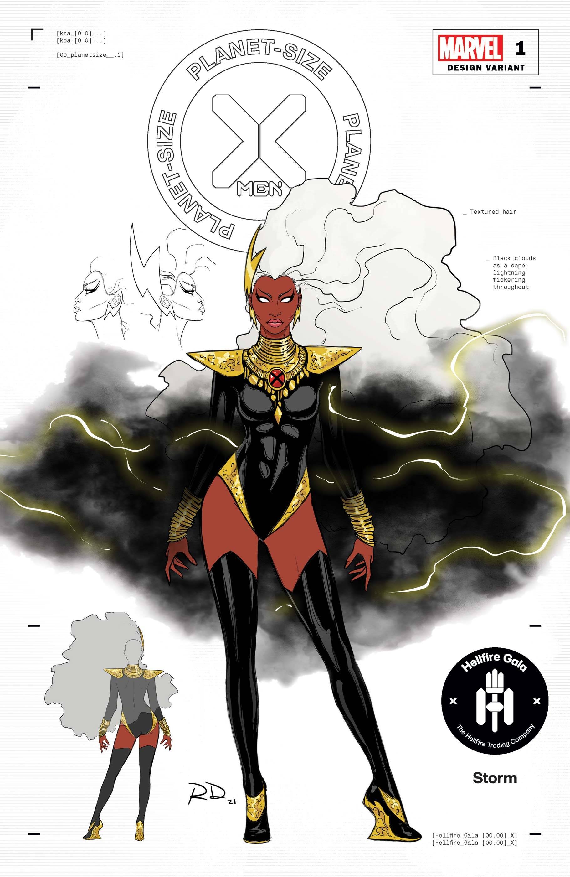 PLANET-SIZED X-MEN #1 DAUTERMAN STORM DESIGN VAR