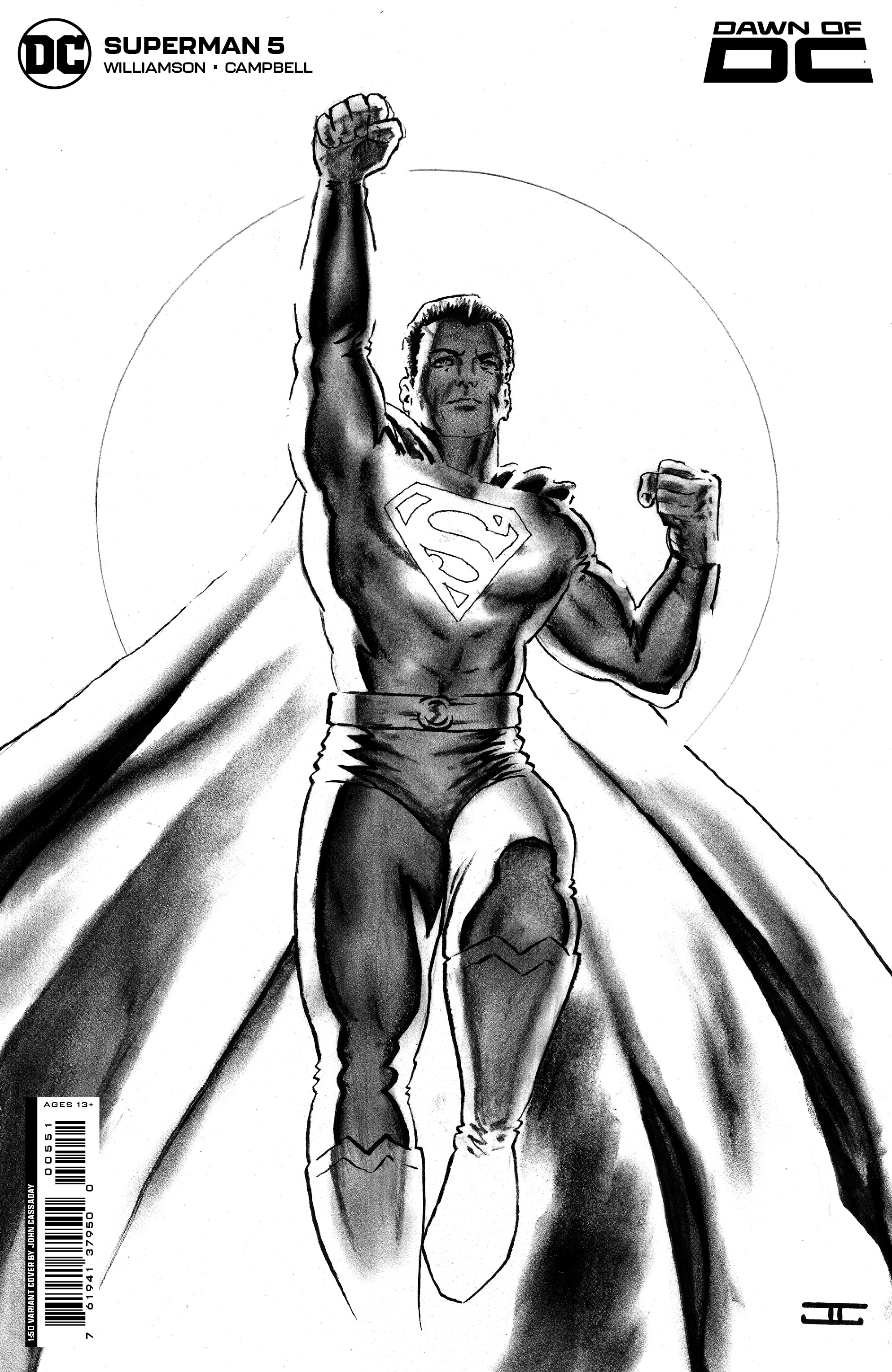 SUPERMAN #5 CVR F INC 1:50 JOHN CASSADAY CARD STOCK VAR