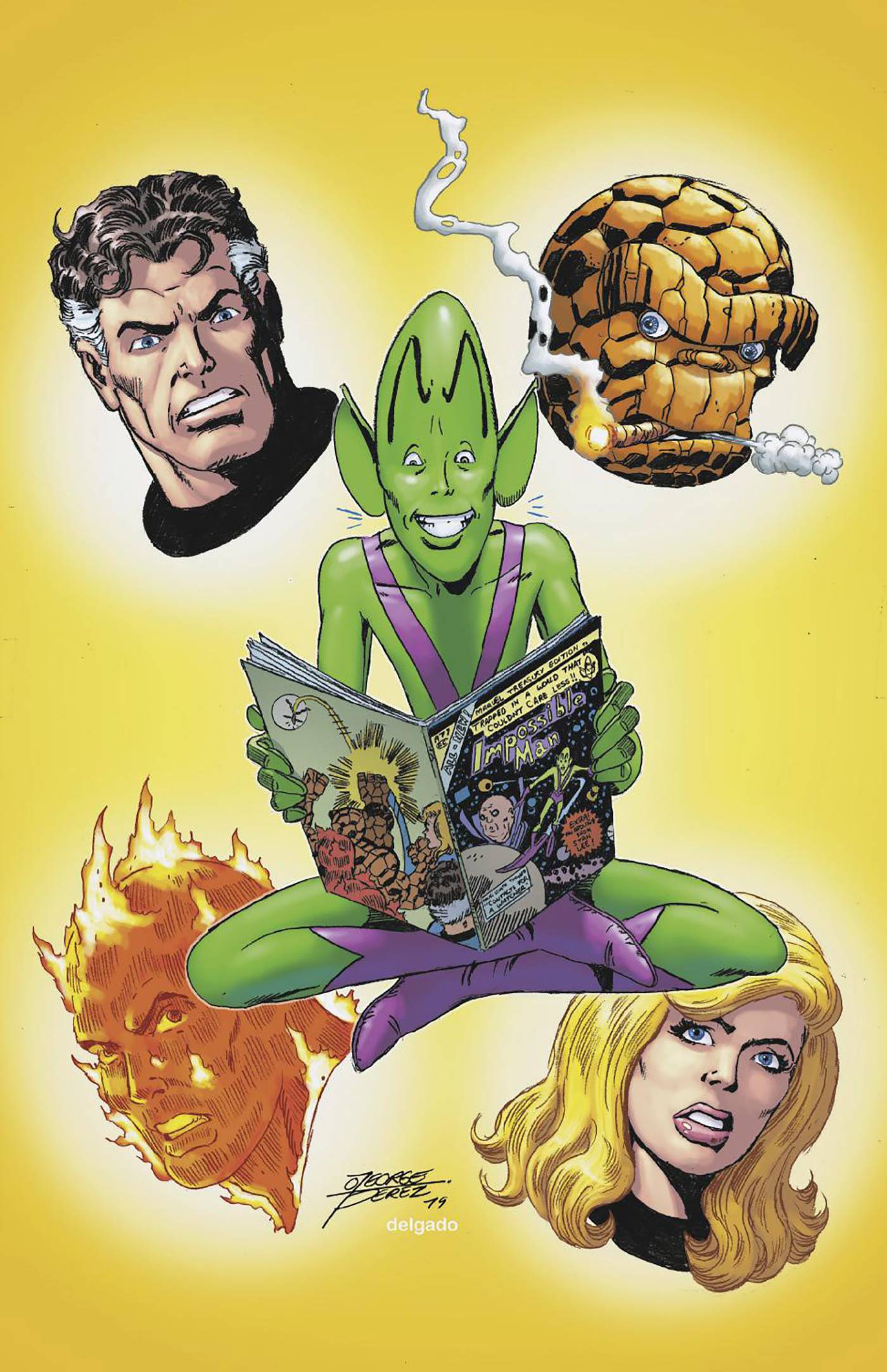 FANTASTIC FOUR #8 1:100 COPY INCV GEORGE PEREZ VIR VAR