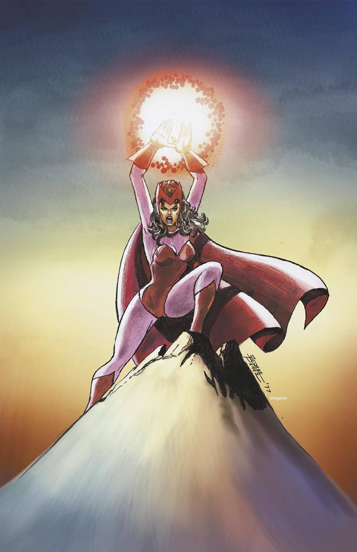 SCARLET WITCH ANNUAL #1 100 COPY INCV GEORGE PEREZ VIR VAR