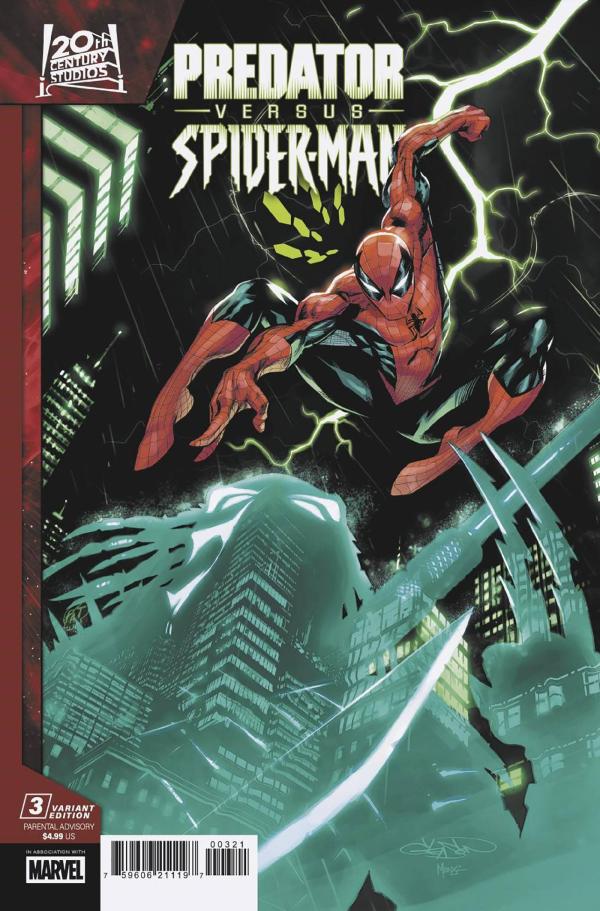 PREDATOR VS SPIDER-MAN #3 (OF 4) PATRICK GLEASON VAR
