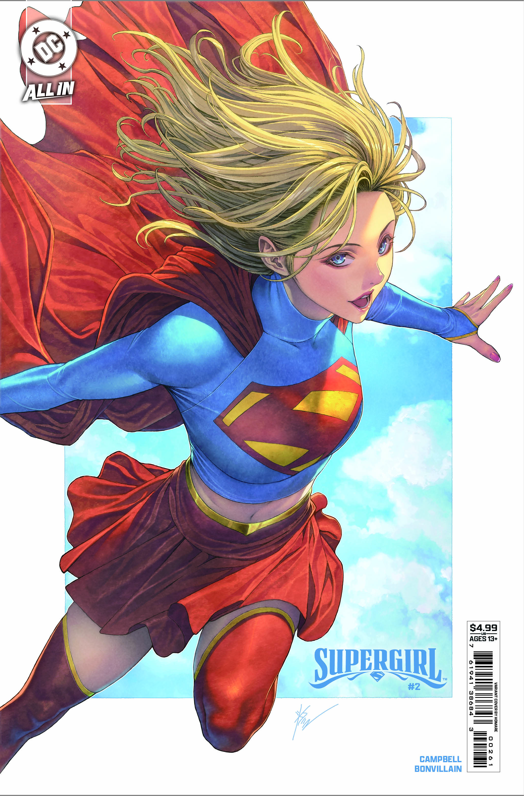 SUPERGIRL #2 CVR C PABLO VILLALOBOS CARD STOCK VAR