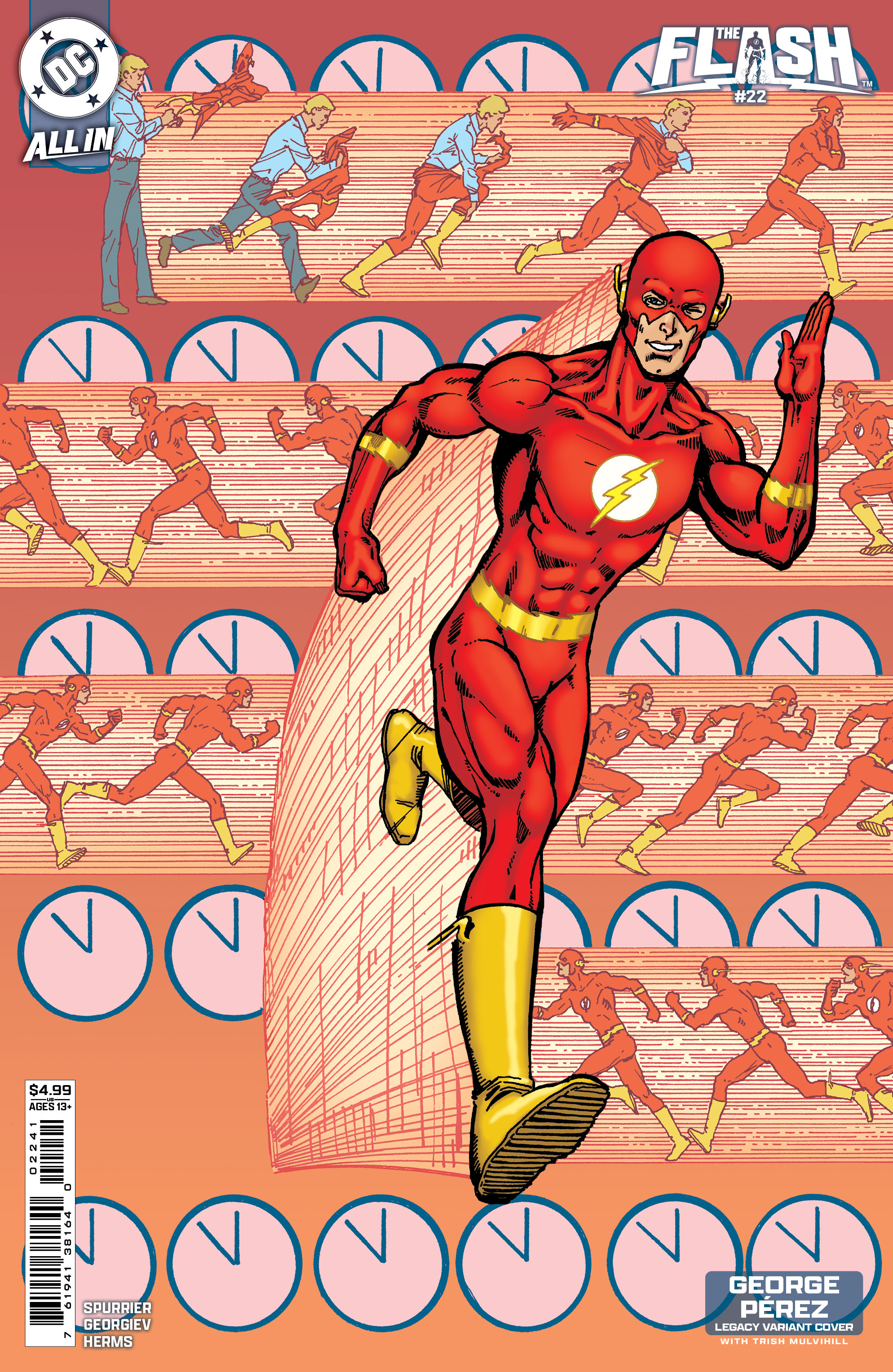 FLASH #22 CVR D GEORGE PEREZ LEGACY CARD STOCK VAR