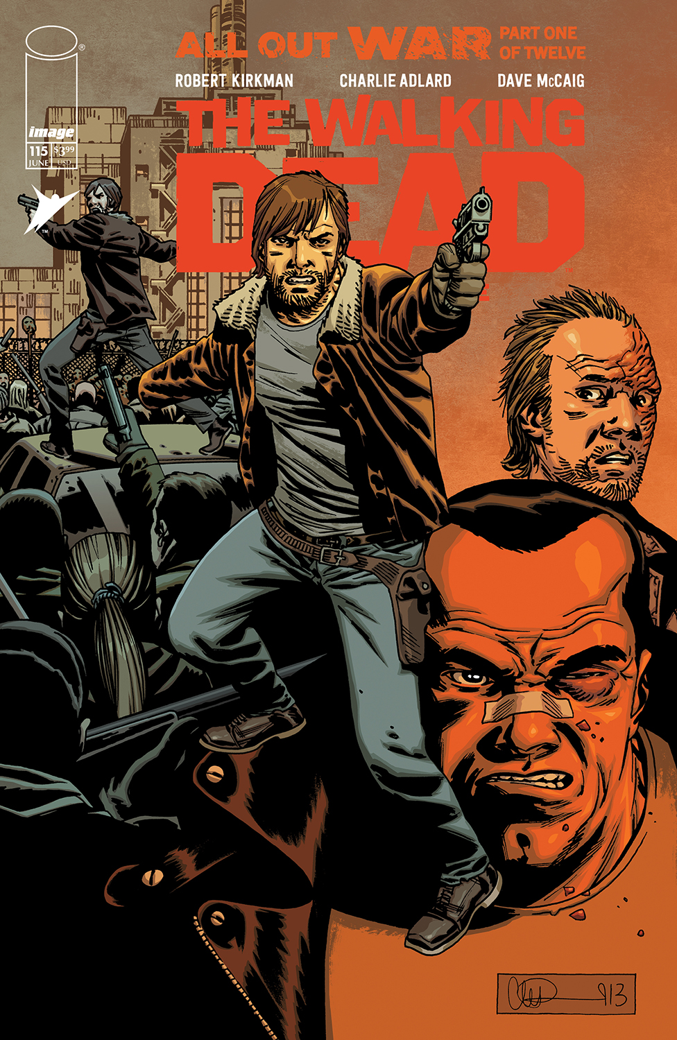 WALKING DEAD DELUXE #115 CVR B CHARLIE ADLARD & DAVE MCCAIG VAR (MR)