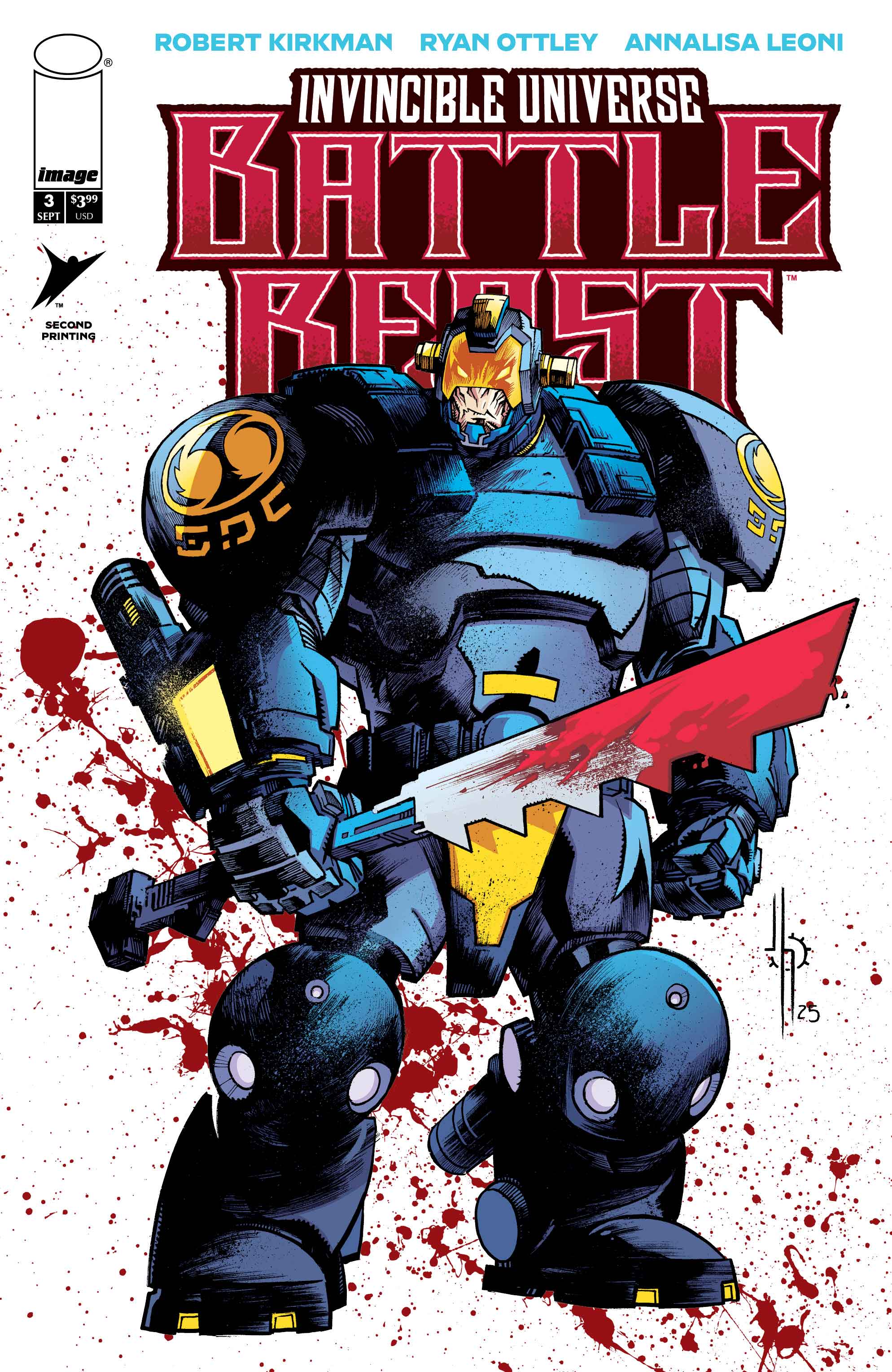 INVINCIBLE UNIVERSE BATTLE BEAST #3 2ND PTG CVR A JASON HOWARD