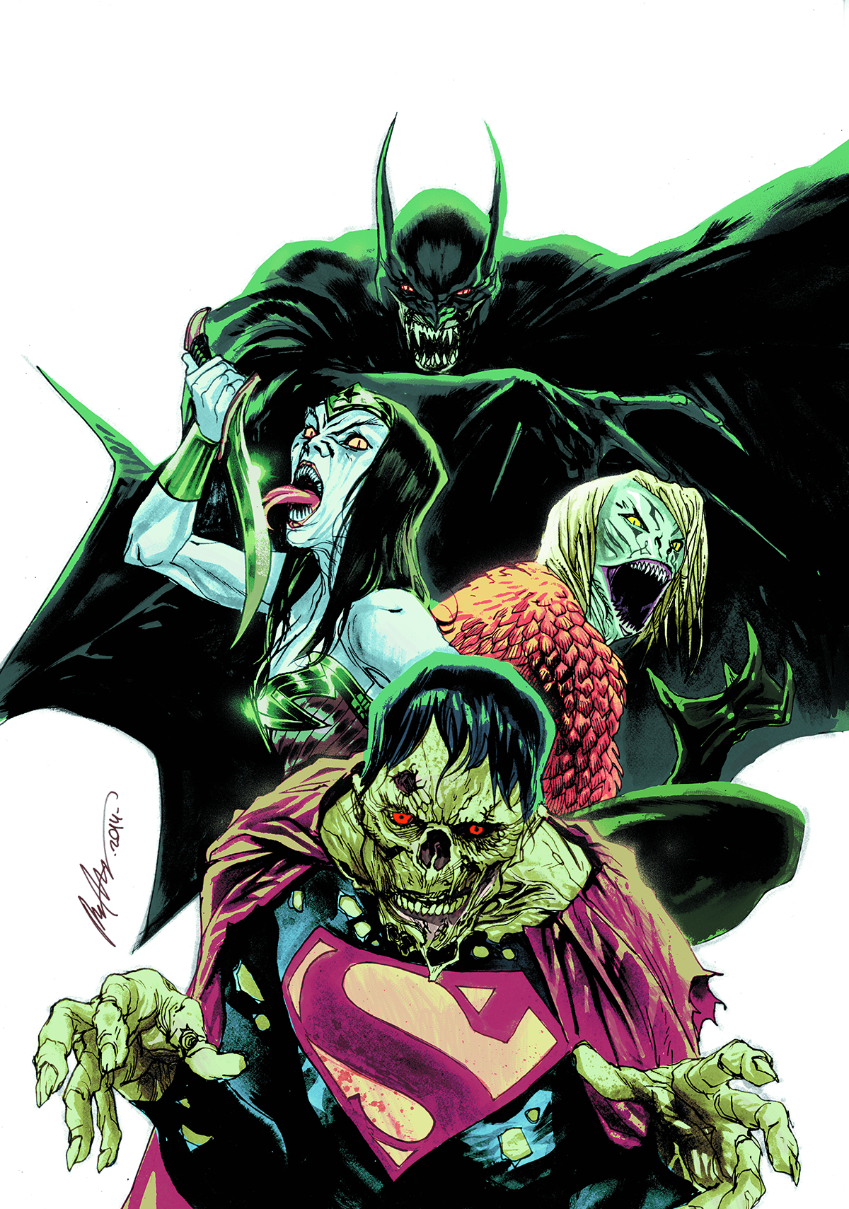 JUSTICE LEAGUE #35 MONSTERS VAR ED