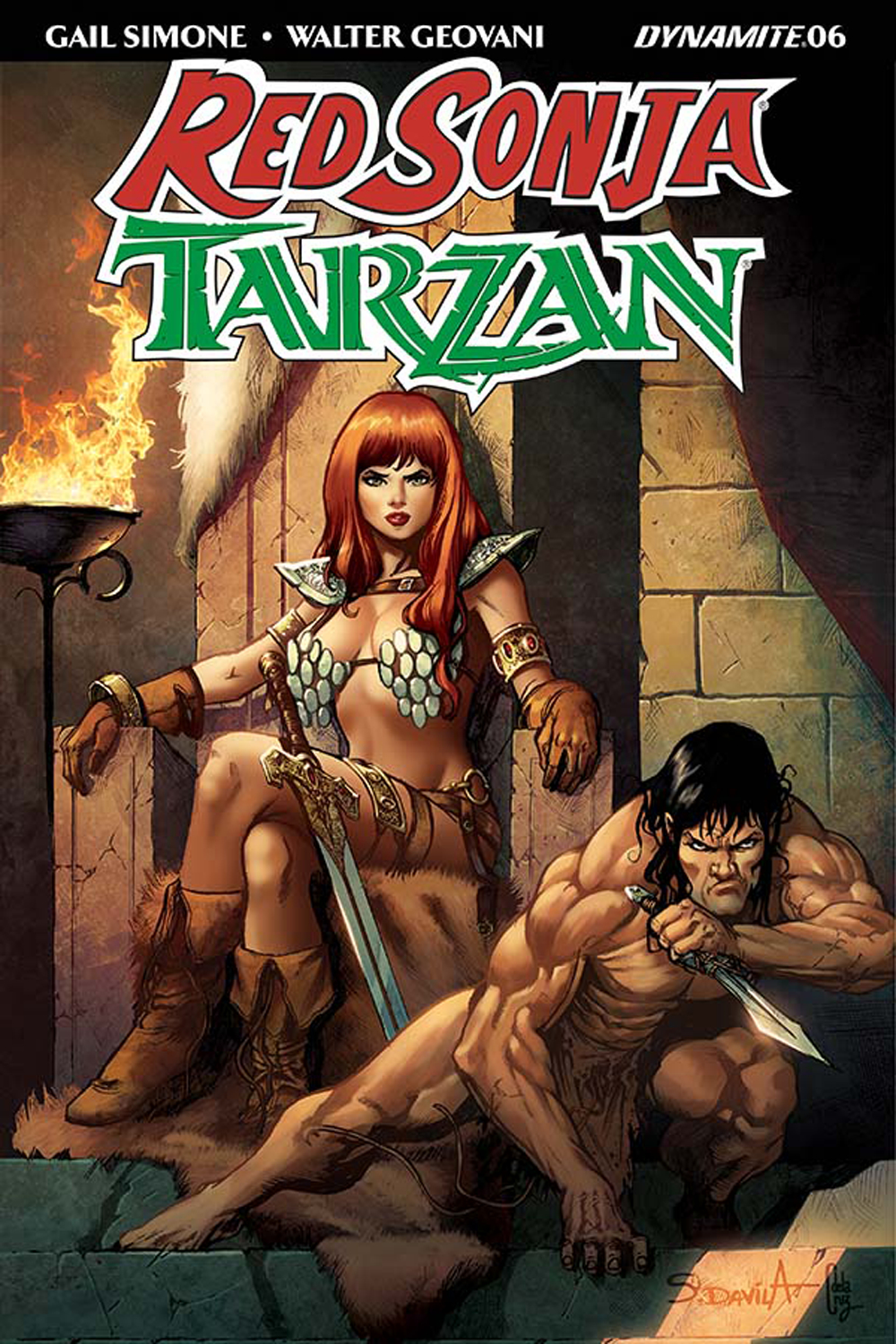 RED SONJA TARZAN #6 CVR B DAVILA