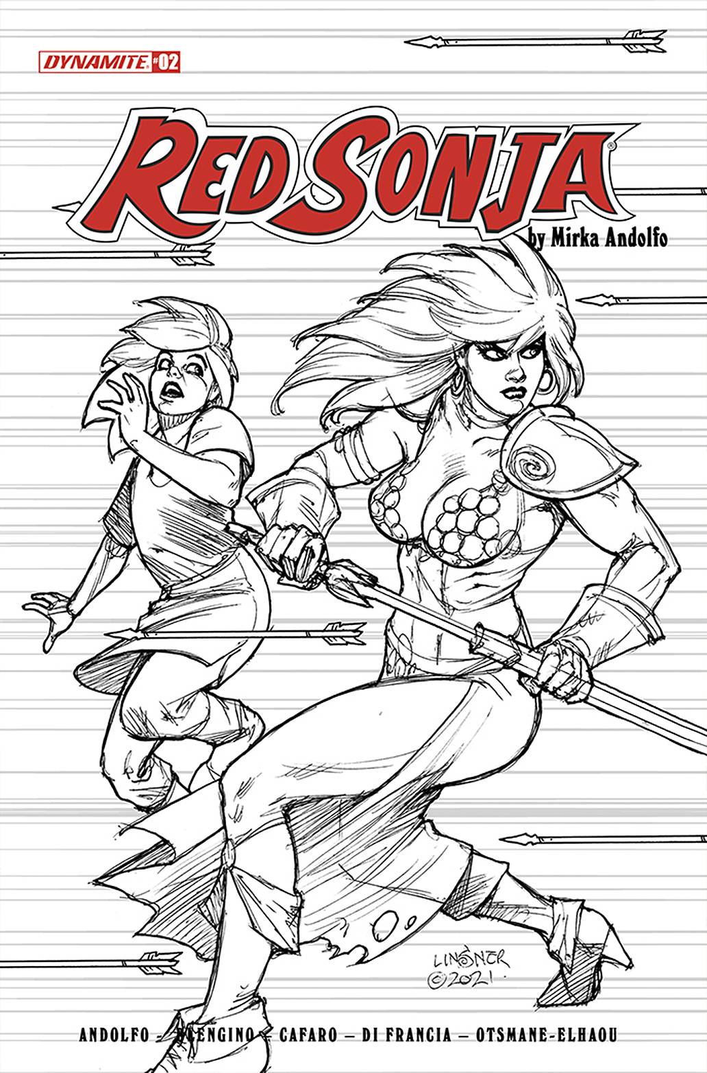 RED SONJA (2021) #2 CVR I 25 COPY INCV LINSNER B&W