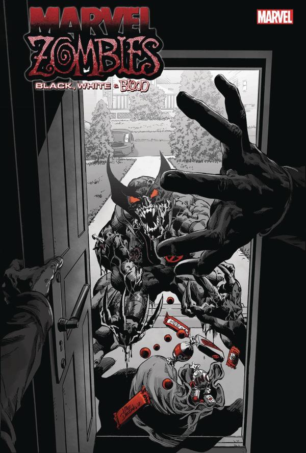 MARVEL ZOMBIES BLACK WHITE BLOOD #1 1:50 COPY INCV UNEARTHED