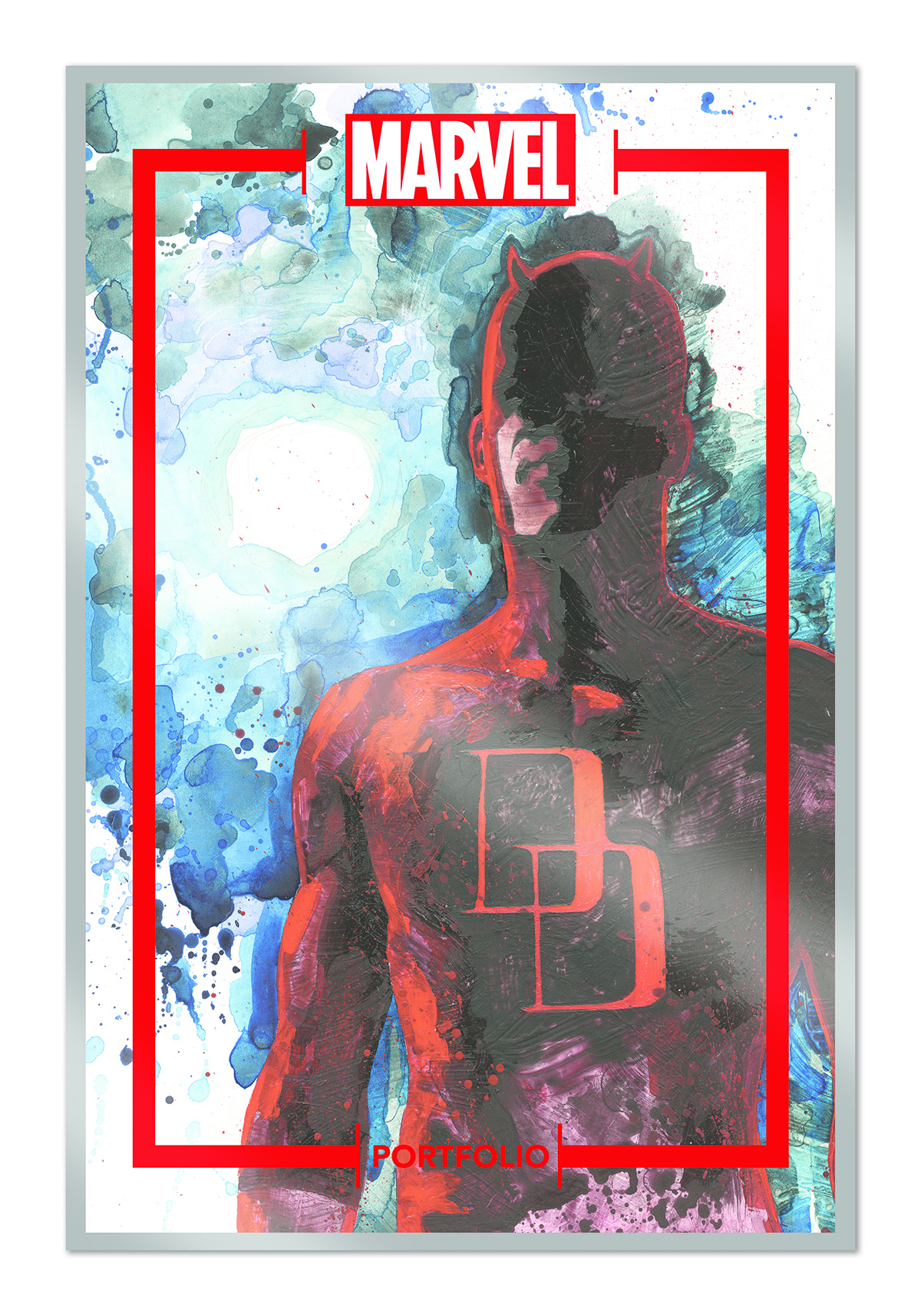 MARVEL PORTFOLIO OF DAVID MACK DAREDEVIL 12 PRINT SET