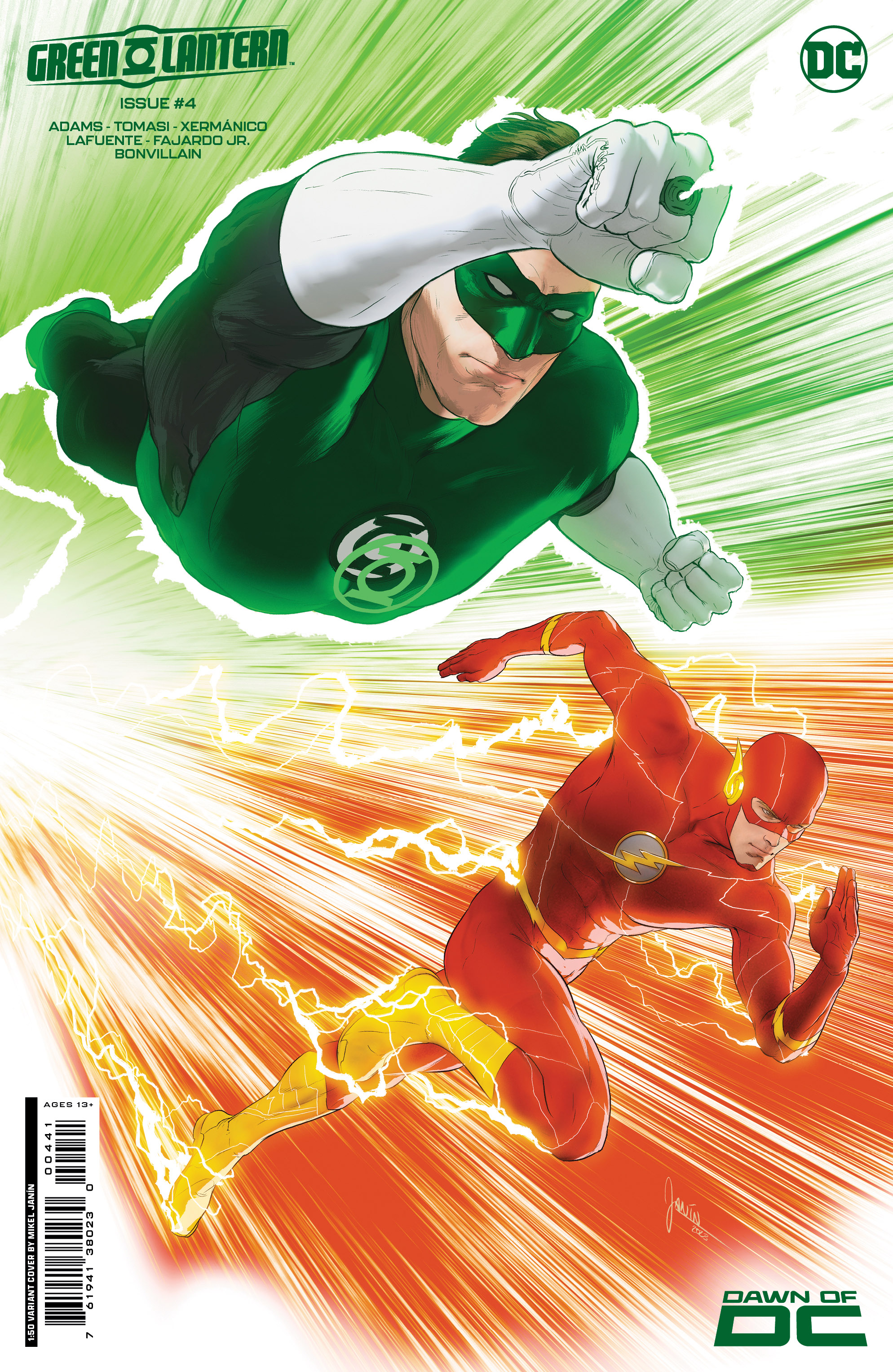 GREEN LANTERN #4 CVR D INC 1:50 MIKEL JANIN CARD STOCK VAR