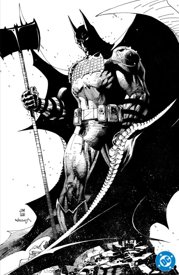 ABSOLUTE BATMAN #1 CVR H INC 1:100 JIM LEE BLACK & WHITE CARD STOCK VAR