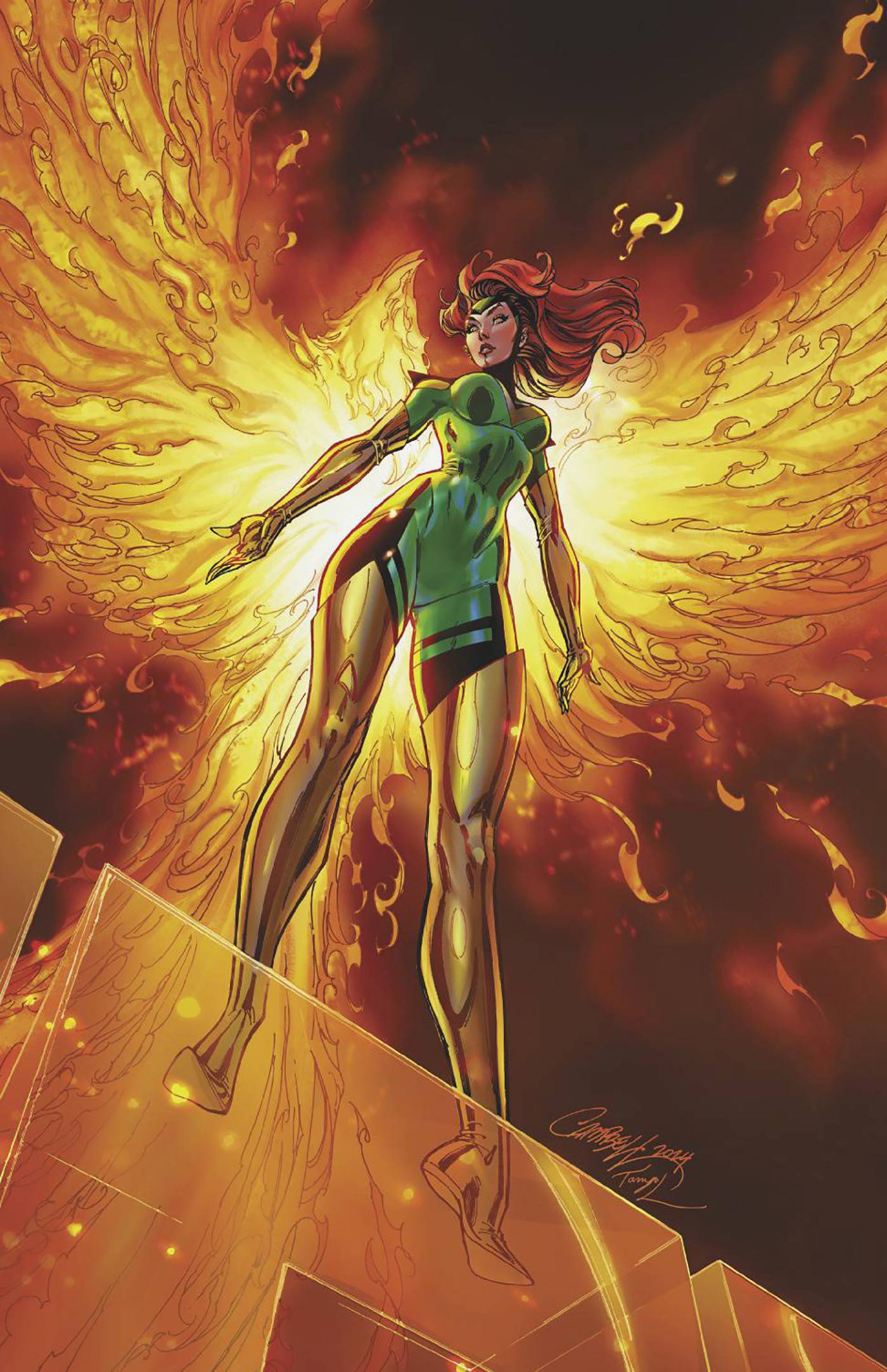 X-MEN #5 1:100 COPY INCV J SCOTT CAMPBELL JEAN GREY VIR VAR