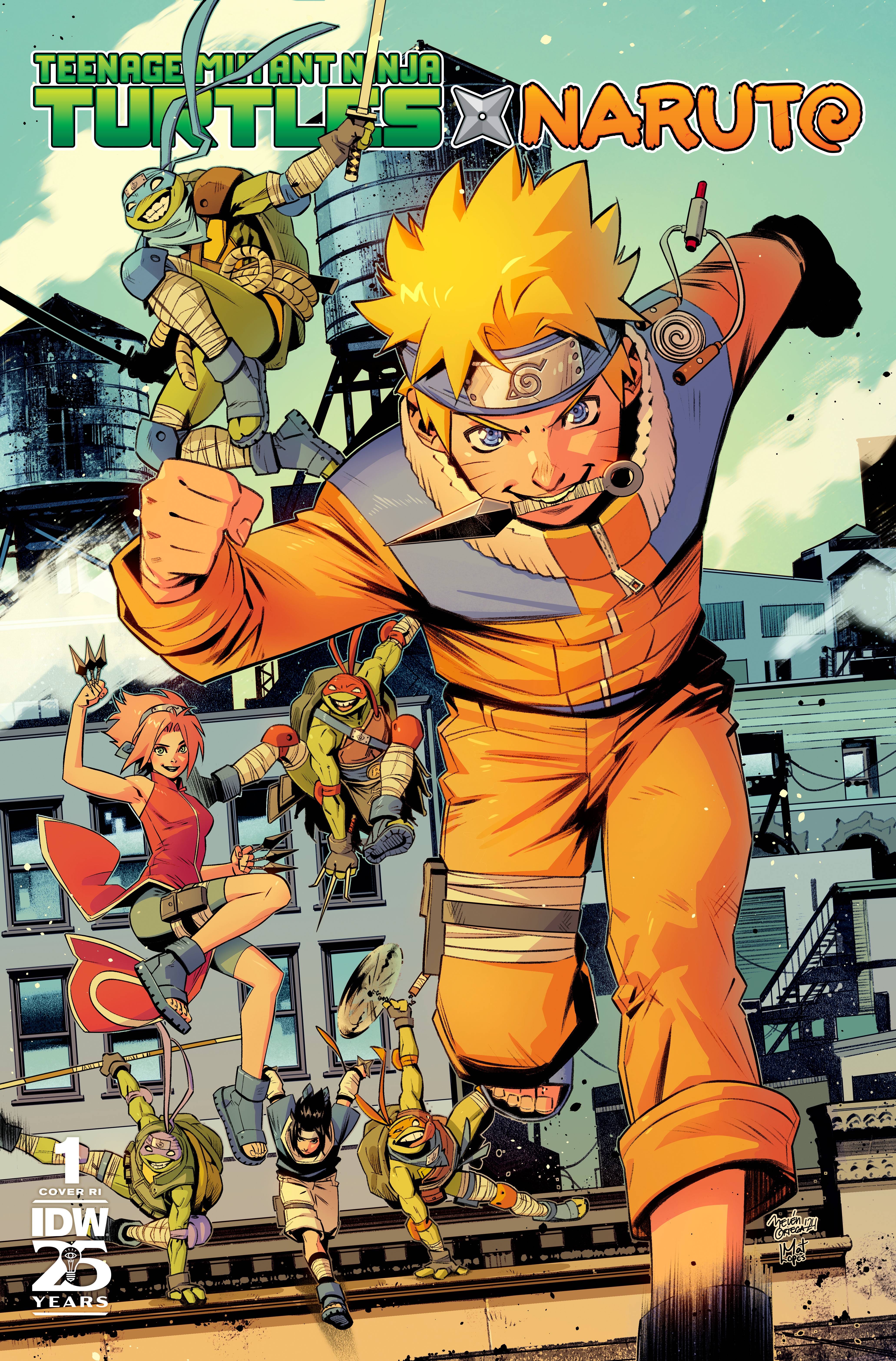 TEENAGE MUTANT NINJA TURTLES X NARUTO #1 150 COPY ORTEGA