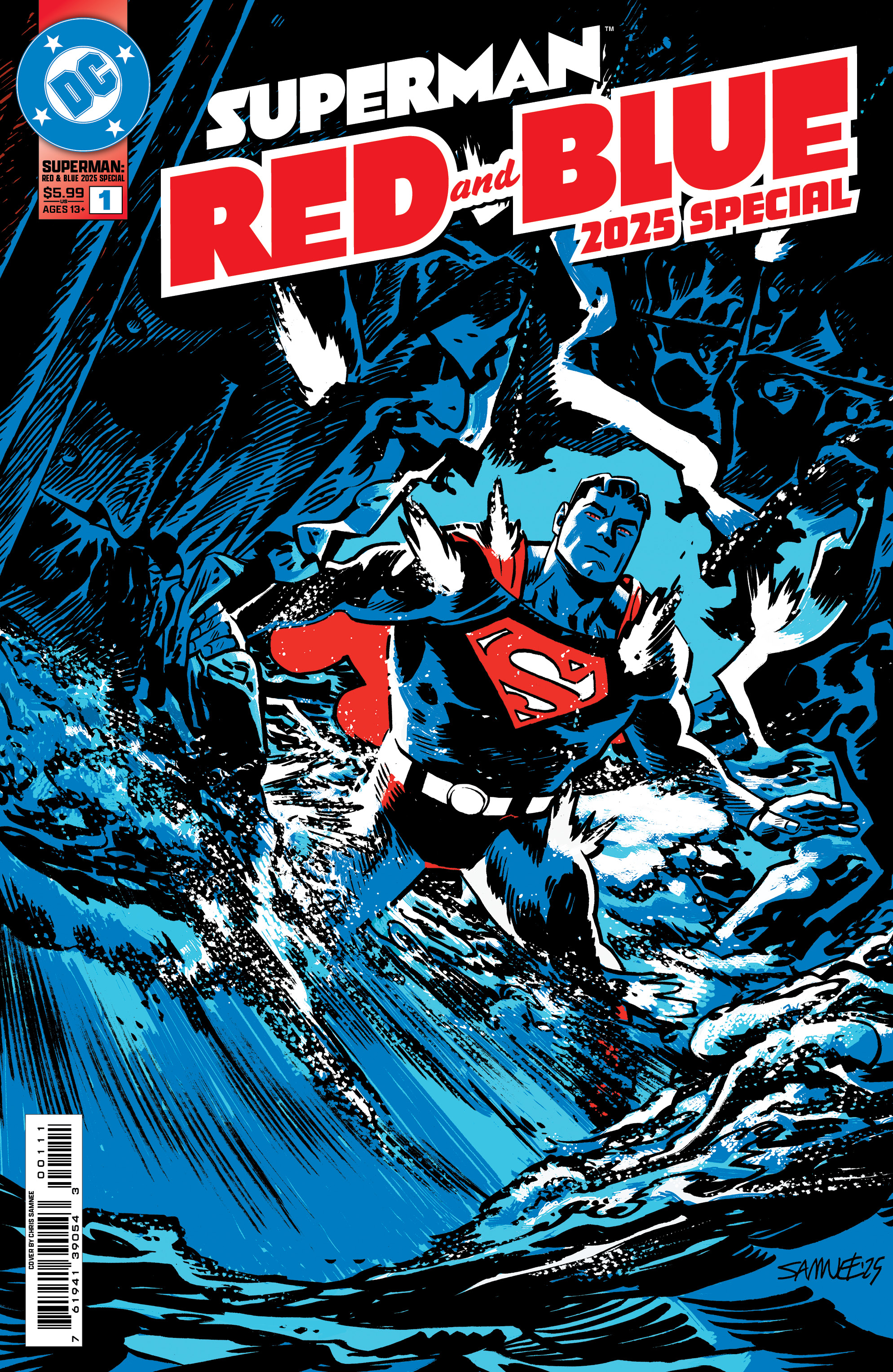 SUPERMAN RED & BLUE 2025 SPECIAL #1 (ONE SHOT) CVR A CHRIS SAMNEE