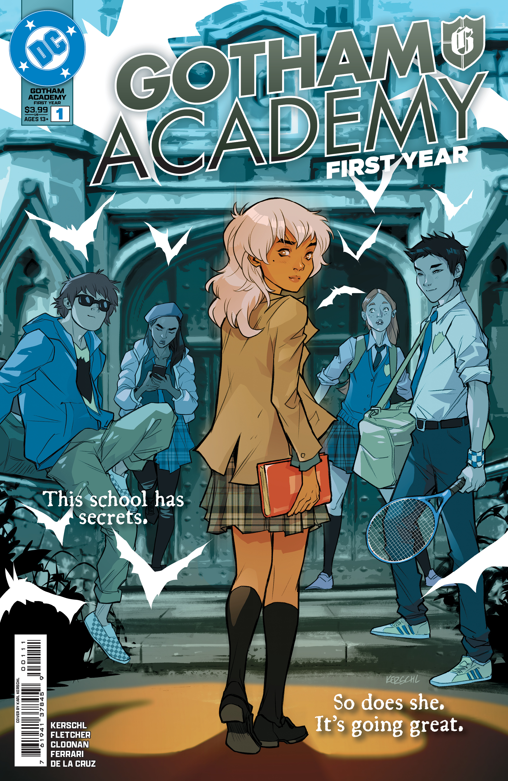 GOTHAM ACADEMY FIRST YEAR #1 (OF 6) CVR A KARL KERSCHL