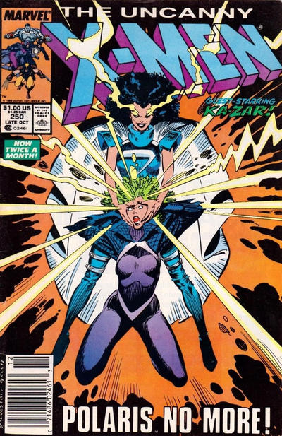 UNCANNY X-MEN #250 Newsstand Edition