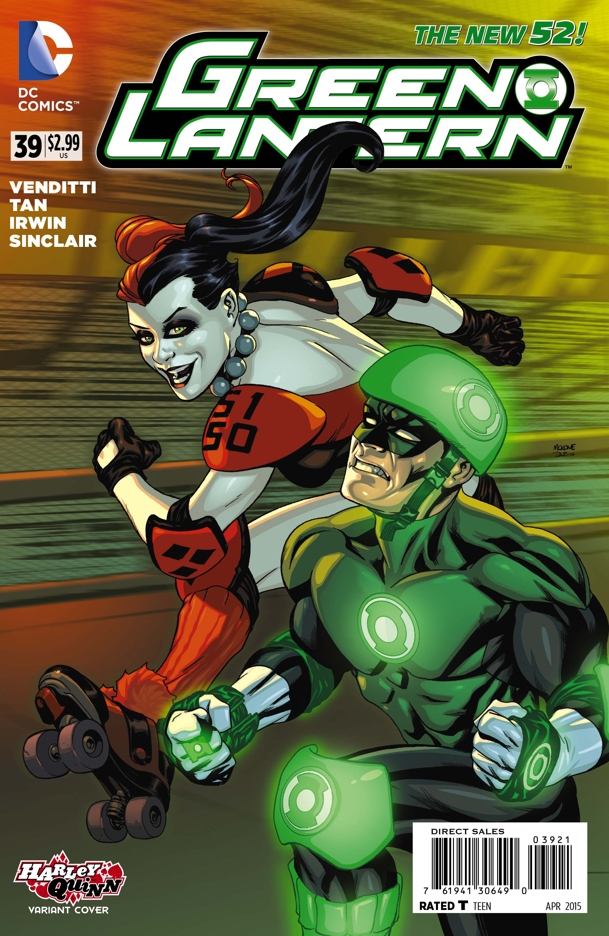 GREEN LANTERN #39 HARLEY QUINN VAR ED