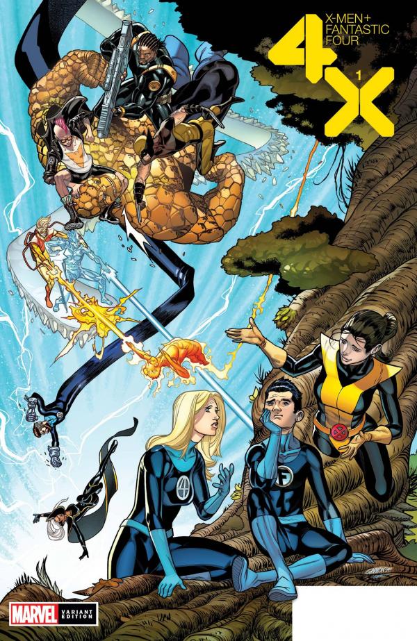 X-MEN FANTASTIC FOUR #1 GARRON VAR 1:50