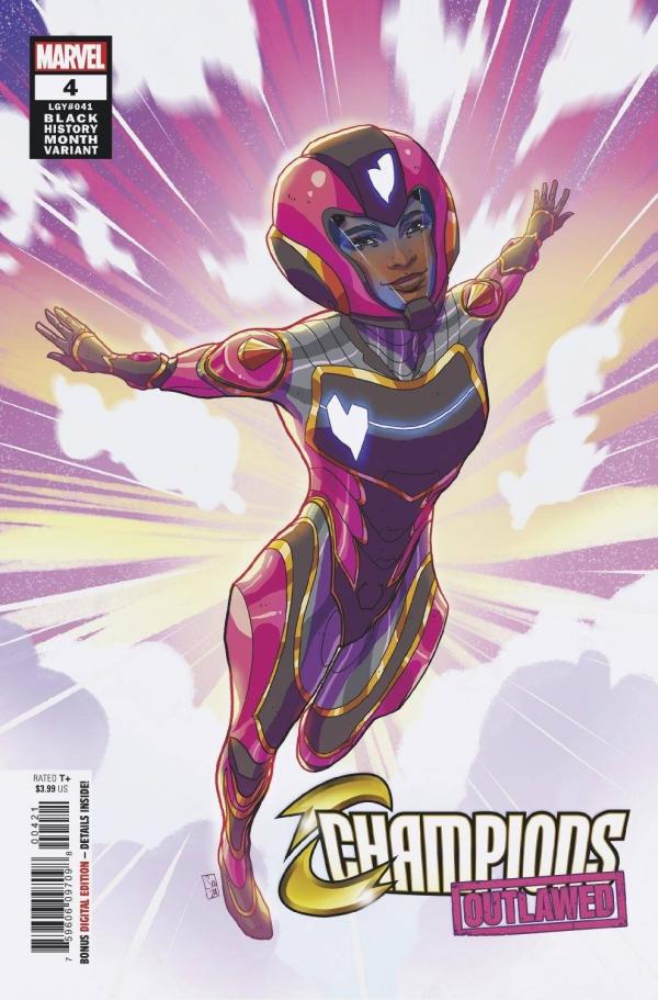 CHAMPIONS #4 (2020) OUT SOUZA IRONHEART BLACK HISTORY MONTH VAR