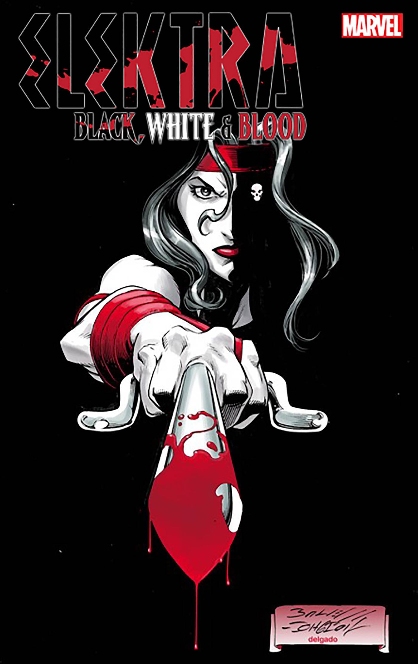 ELEKTRA BLACK WHITE BLOOD #3 (OF 4) BAGLEY VAR