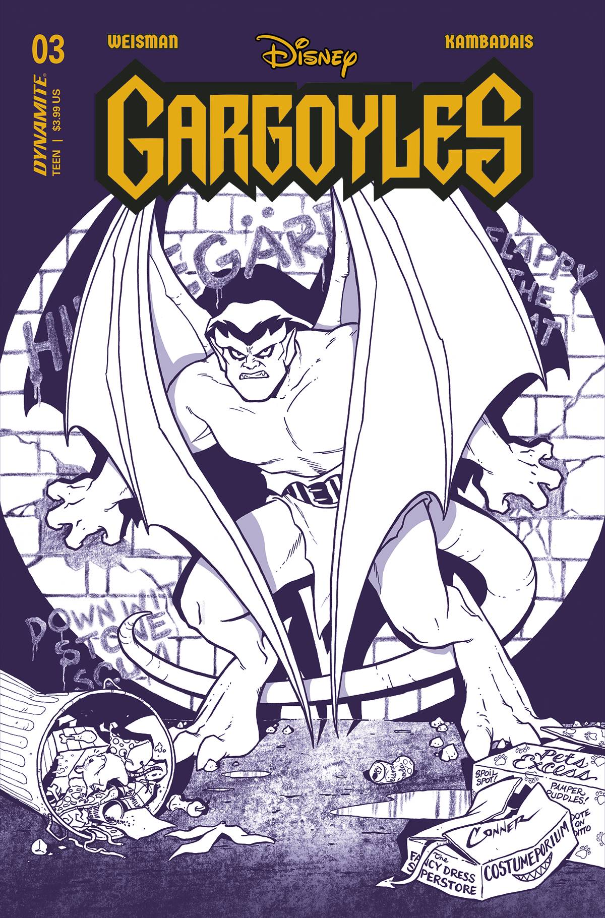 GARGOYLES #3 CVR J 1:20 COPY INCV CONNER PURPLE LINE ART