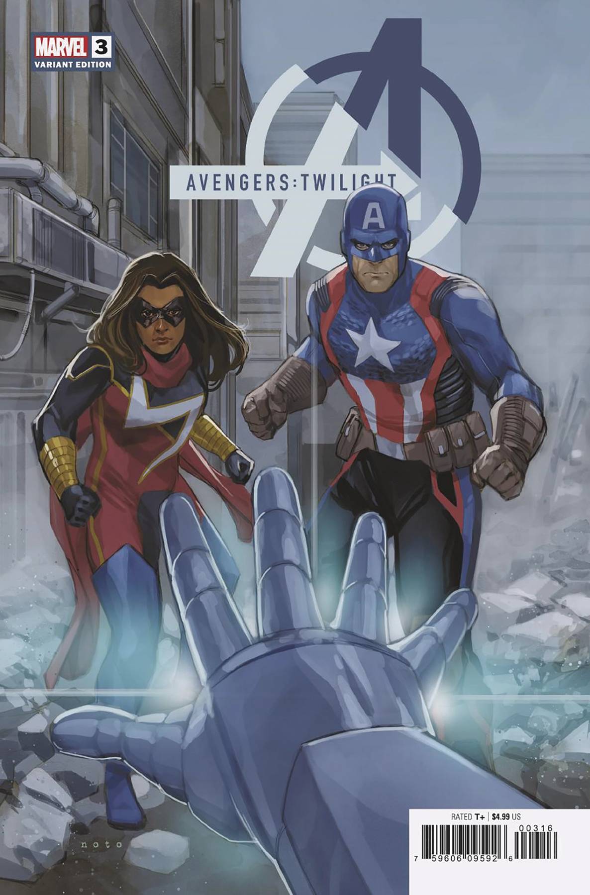 AVENGERS TWILIGHT #3 1:25 COPY INCV PHIL NOTO VAR