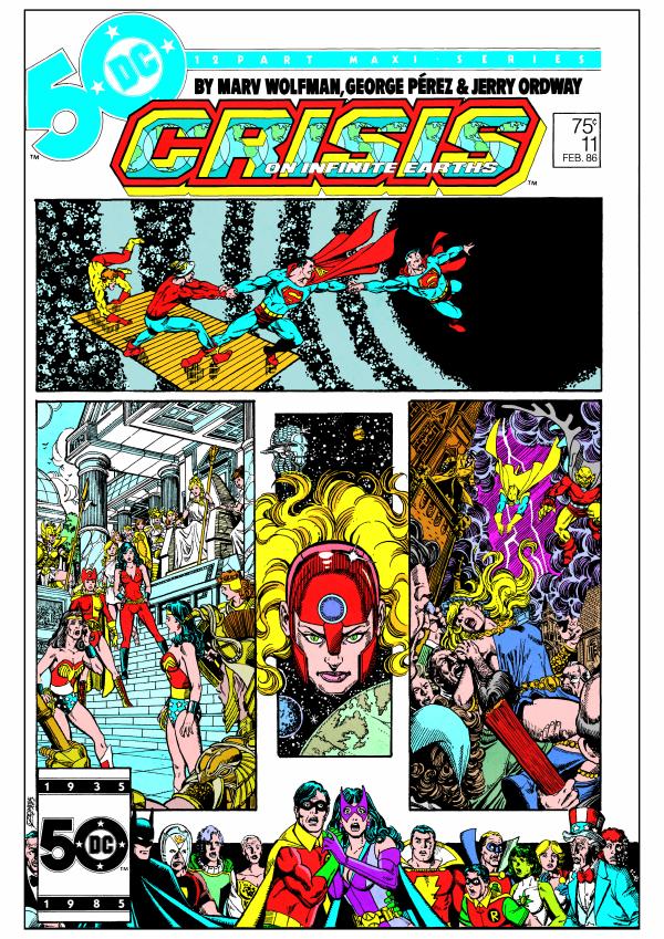 CRISIS ON INFINITE EARTHS #11 FACSIMILE EDITION CVR A GEORGE PEREZ