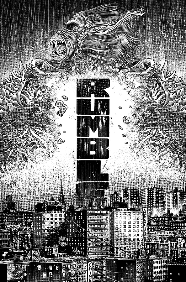 RUMBLE #11 CVR A B&W RUBIN