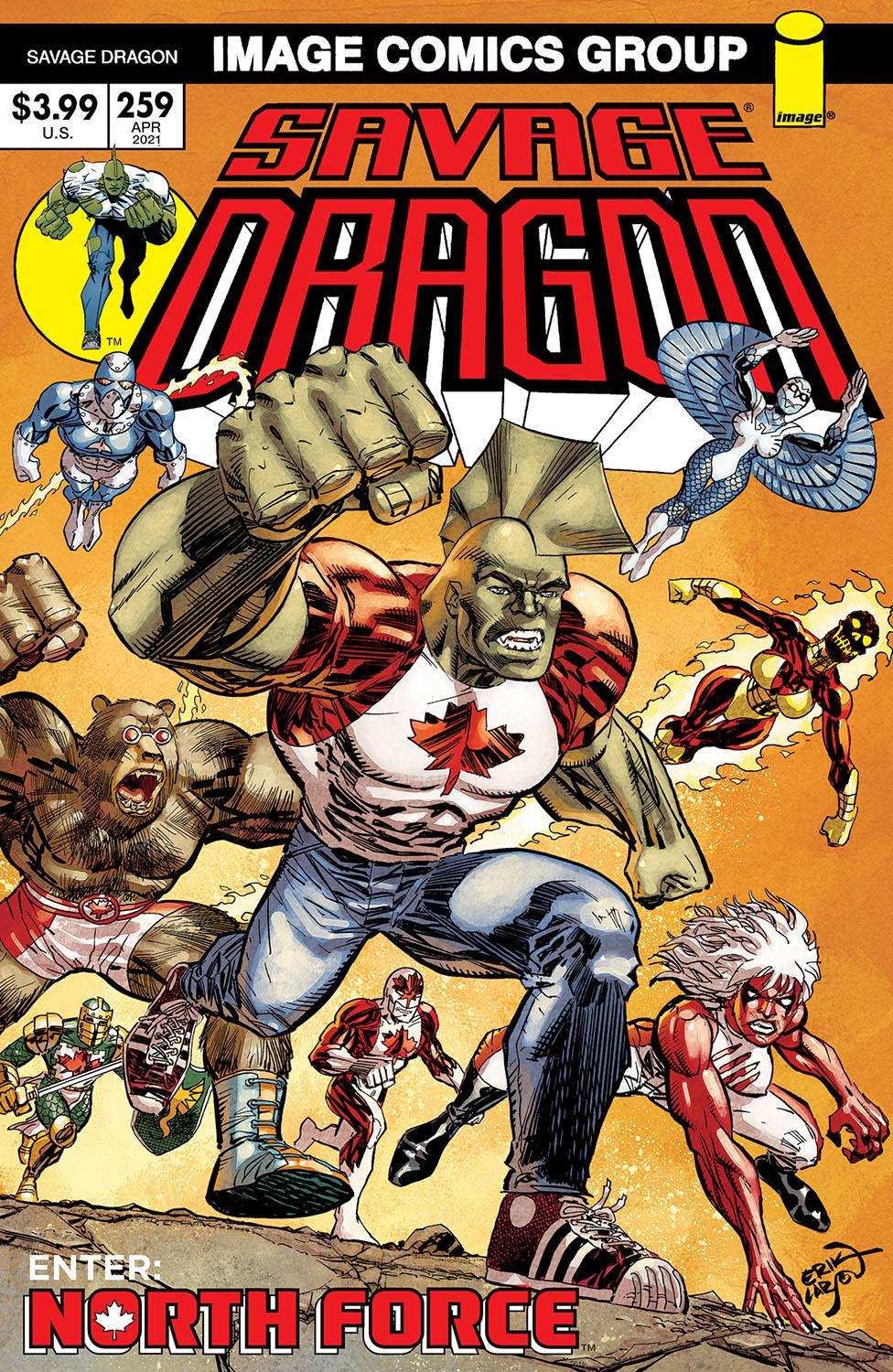 SAVAGE DRAGON #259 CVR B RETRO 70S TRADE DRESS (MR)