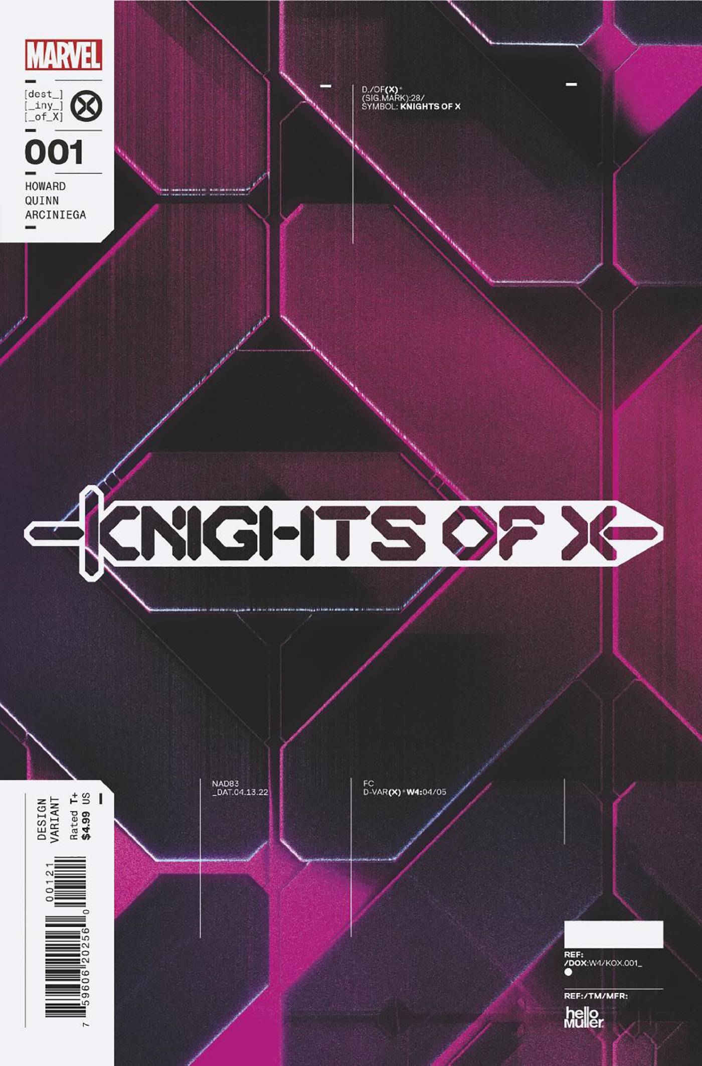 KNIGHTS OF X #1 MULLER DESIGN VAR