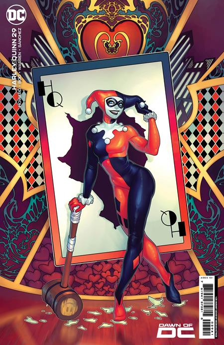 HARLEY QUINN #29 CVR C INC 1:25 MEGHAN HETRICK CARD STOCK VAR