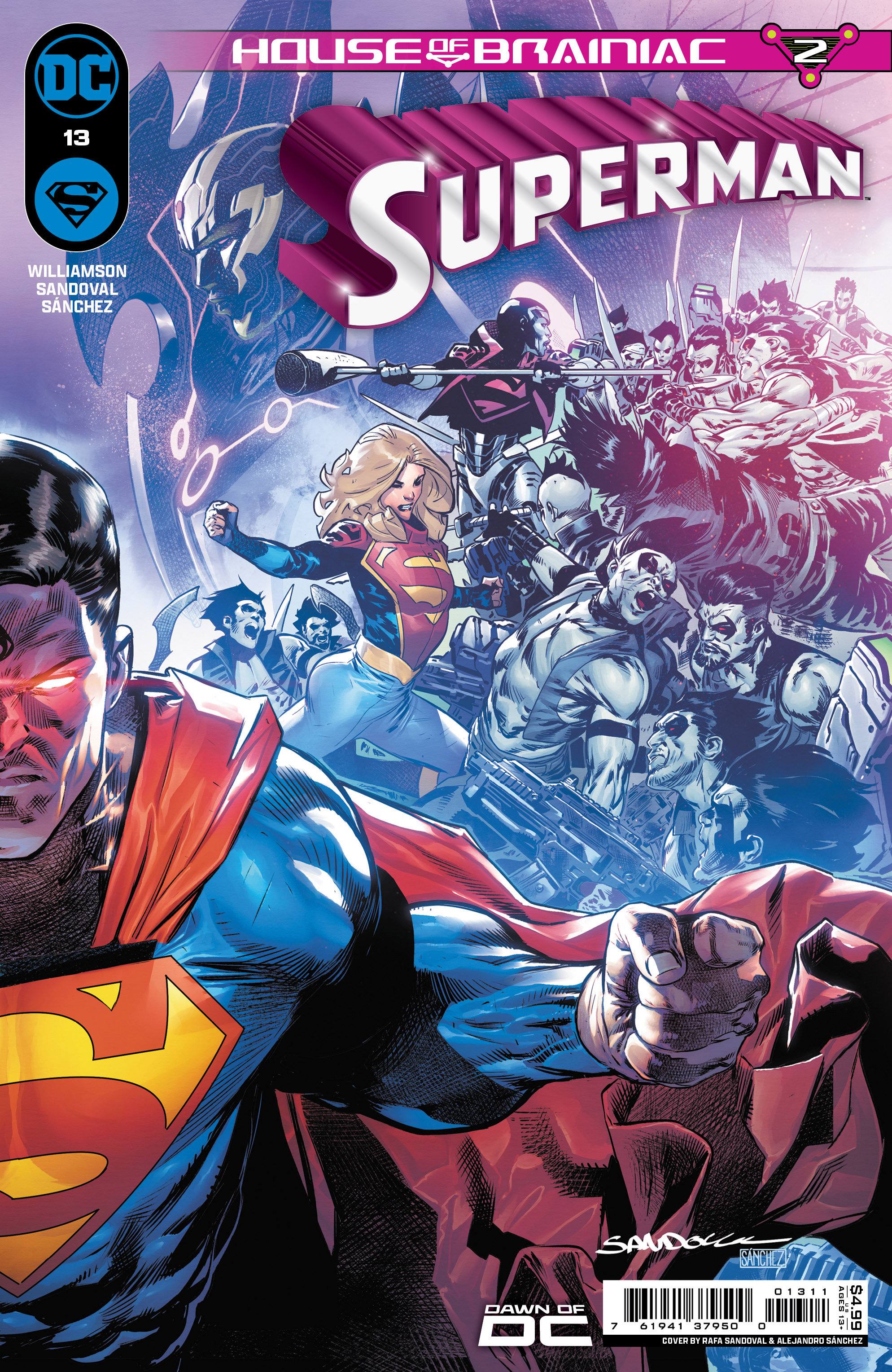 SUPERMAN #13 CVR A RAFA SANDOVAL CONNECTING (HOUSE OF BRAINIAC)