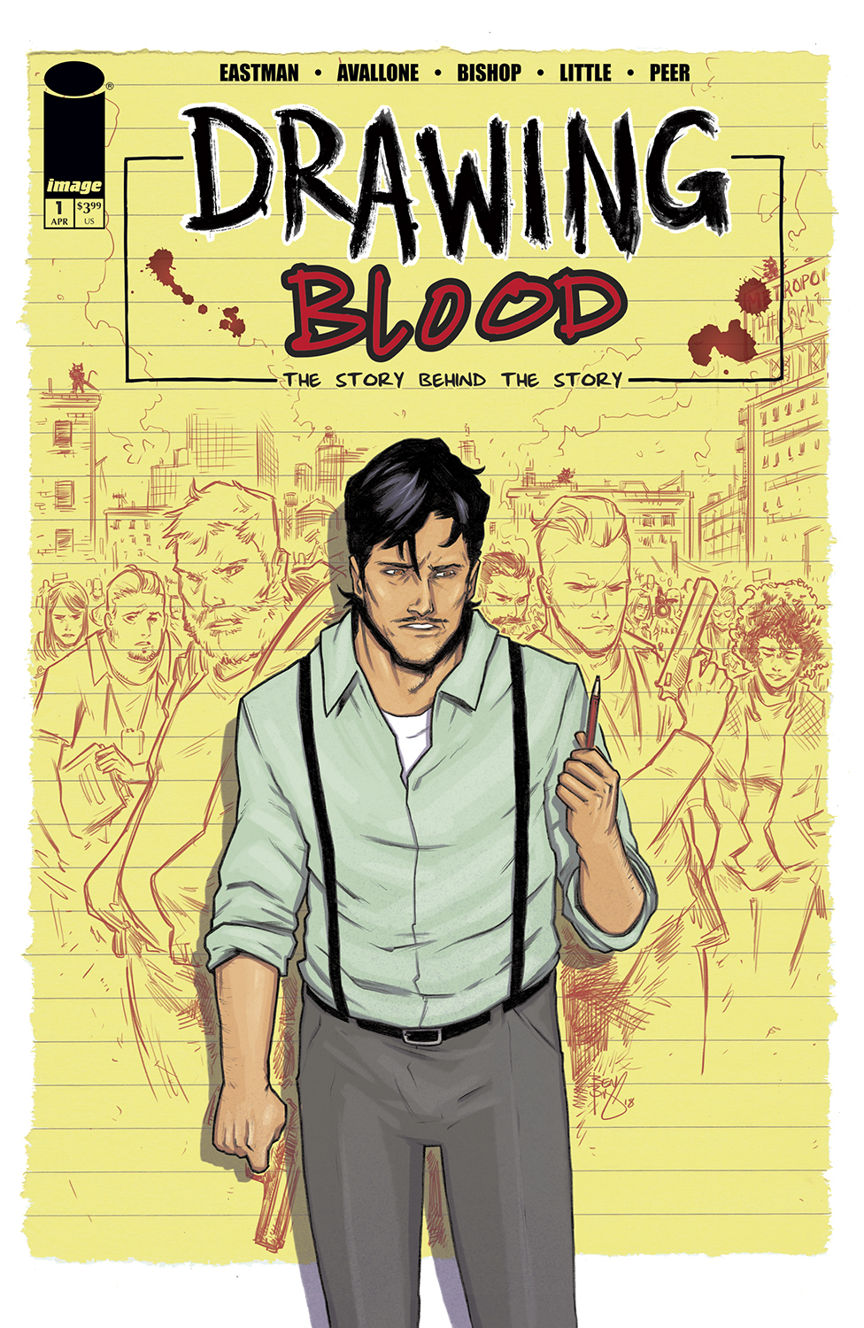 DRAWING BLOOD #1 (OF 12) CVR B BEN BISHOP VAR