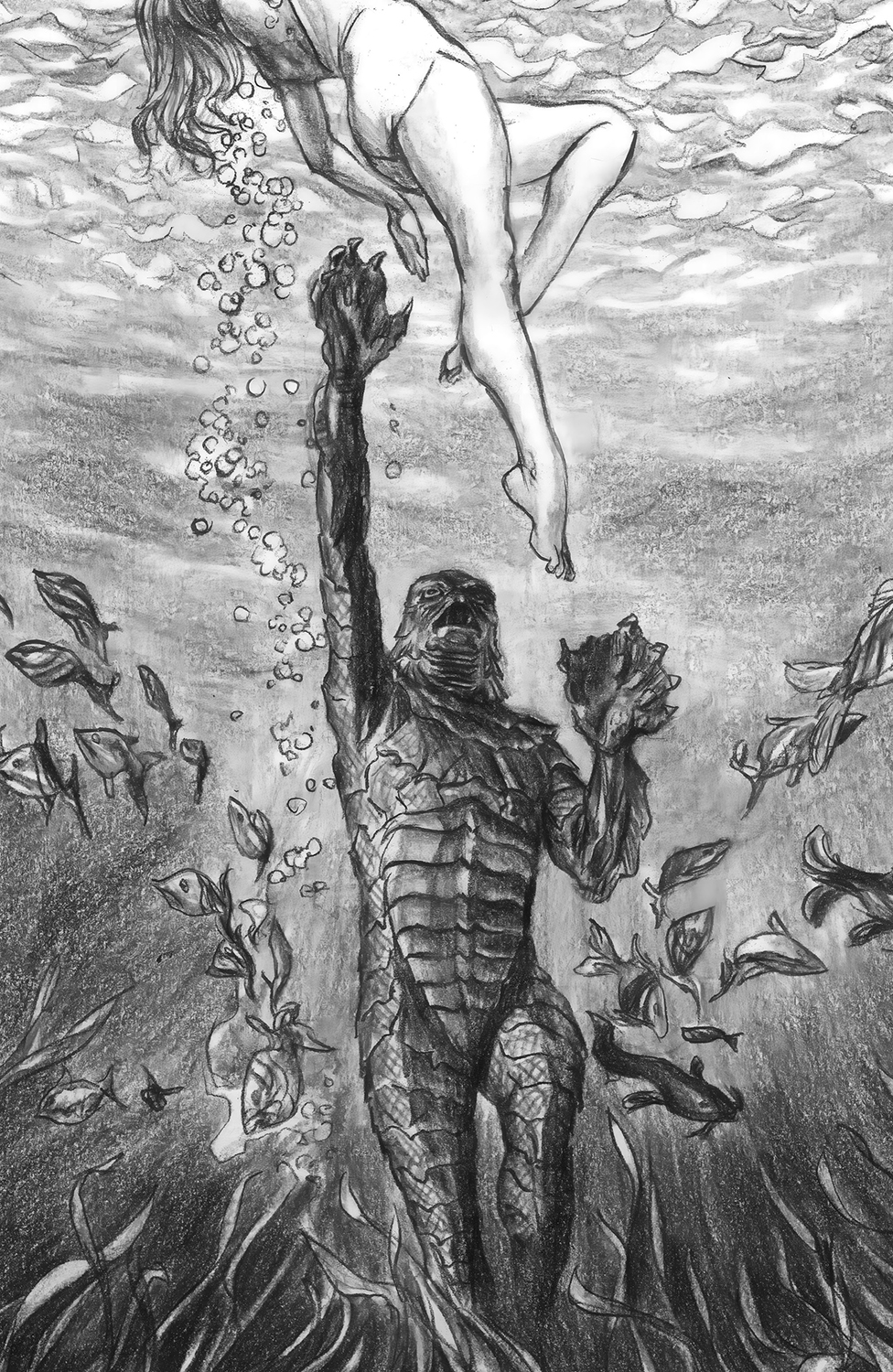 UNIVERSAL MONSTERS THE CREATURE FROM THE BLACK LAGOON LIVES #1 (OF 4) CVR F INC 1:75 ALEX ROSS VAR