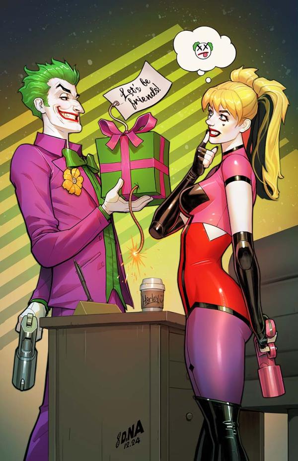 HARLEY QUINN #50 CVR D DAVID NAKAYAMA APRIL FOOLS CARD STOCK VAR