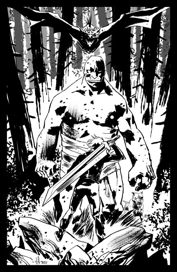 LOST FANTASY #1 CVR C INC 1:15 LUCA CASALANGUIDA B&W VAR