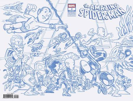 AMAZING SPIDER-MAN #2 50 COPY INCV CONNECT LINE SKETCH VAR L