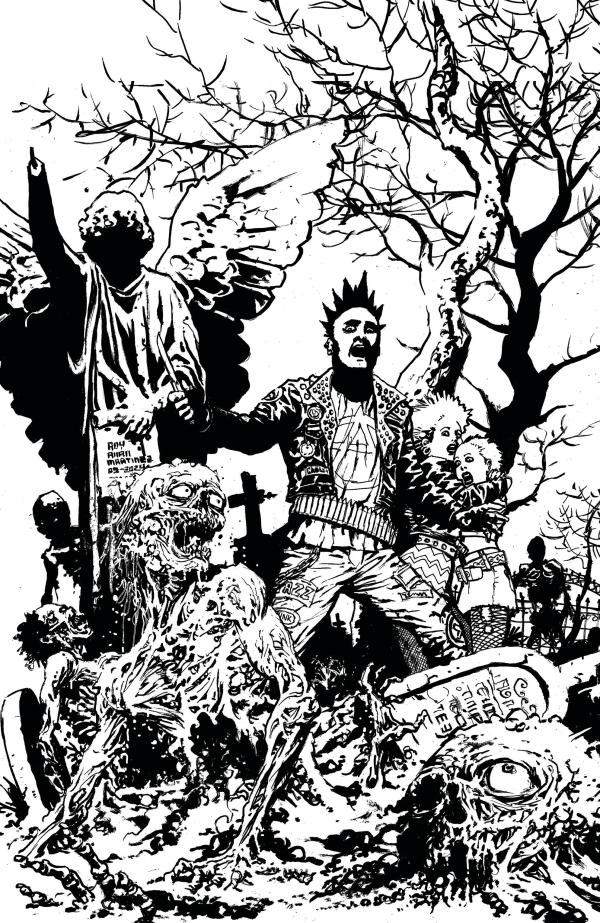 RETURN OF THE LIVING DEAD #4 CVR E B&W MARTINEZ LTD ED