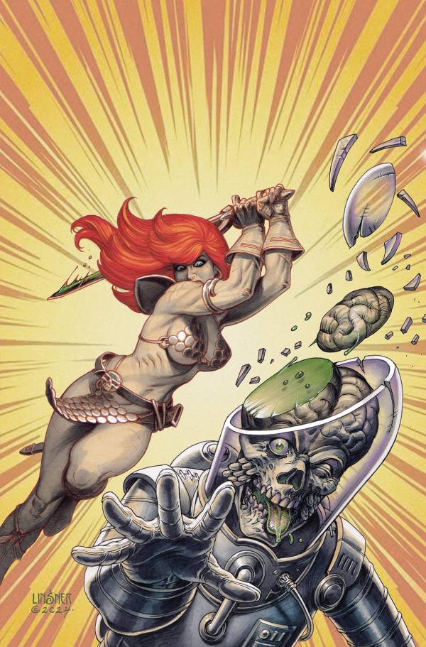 RED SONJA ATTACKS MARS #2 CVR D LINSNER LTD VIRGIN