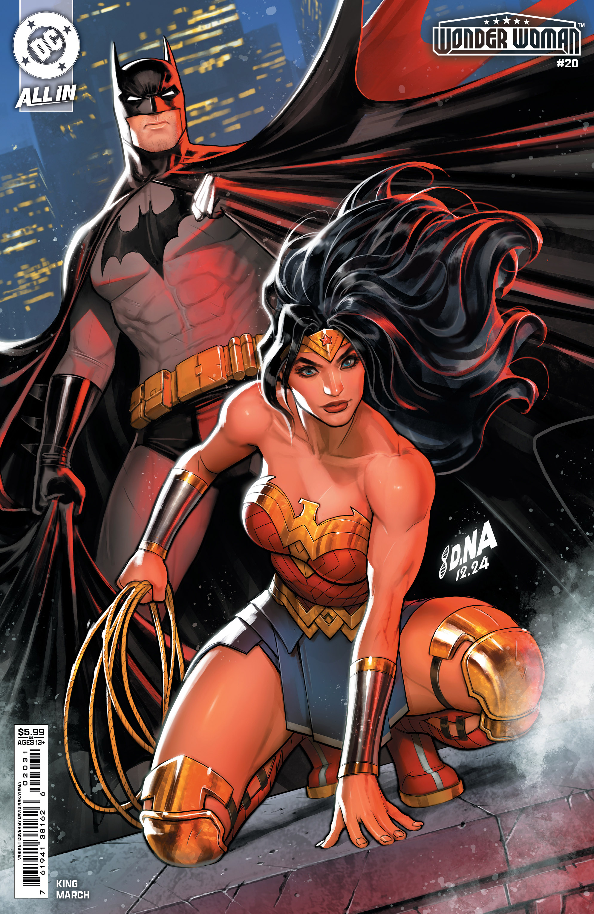 WONDER WOMAN #20 CVR B DAVID NAKAYAMA CARD STOCK VAR