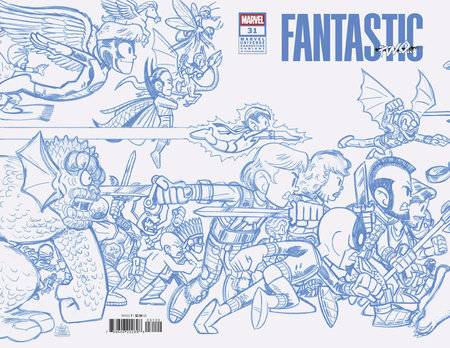 FANTASTIC FOUR #31 50 COPY INCV CONNECT LINE SKETCH VAR A