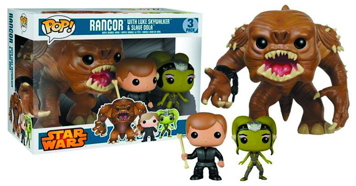 Rancor With Luke Skywalker & Slave Oola 3-Pack