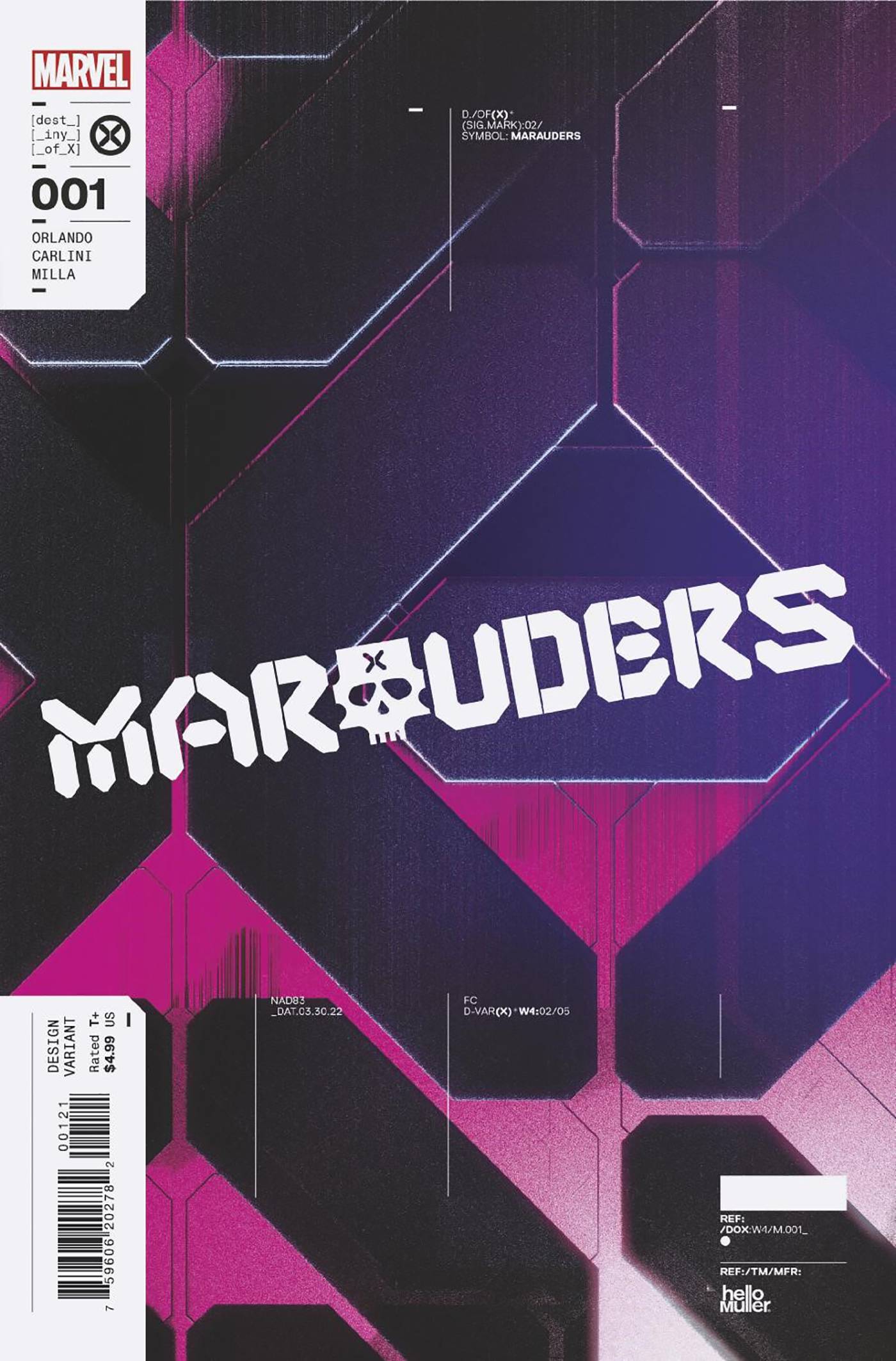 MARAUDERS #1 MULLER DESIGN VAR