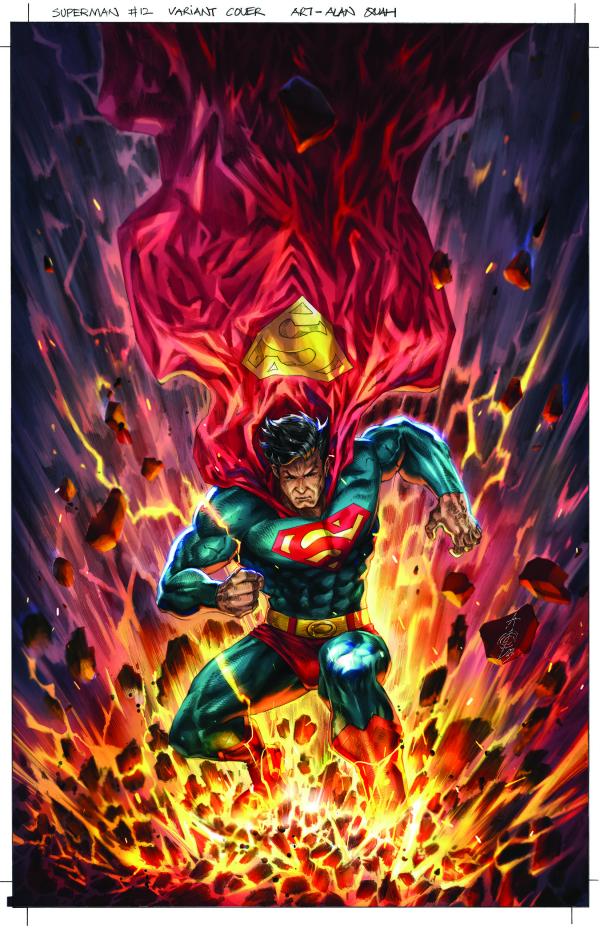 SUPERMAN #12 CVR E INC 1:25 ALAN QUAH CARD STOCK VAR