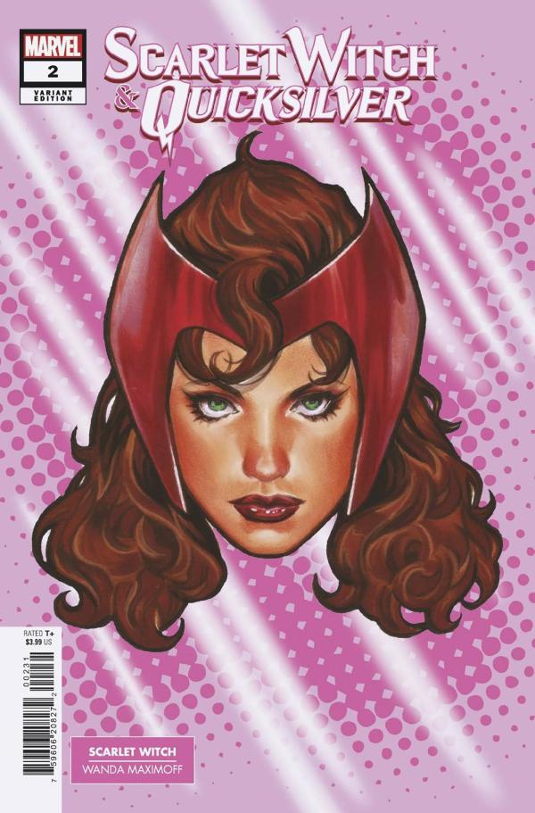 SCARLET WITCH AND QUICKSILVER #2 MARK BROOKS HEADSHOT VAR