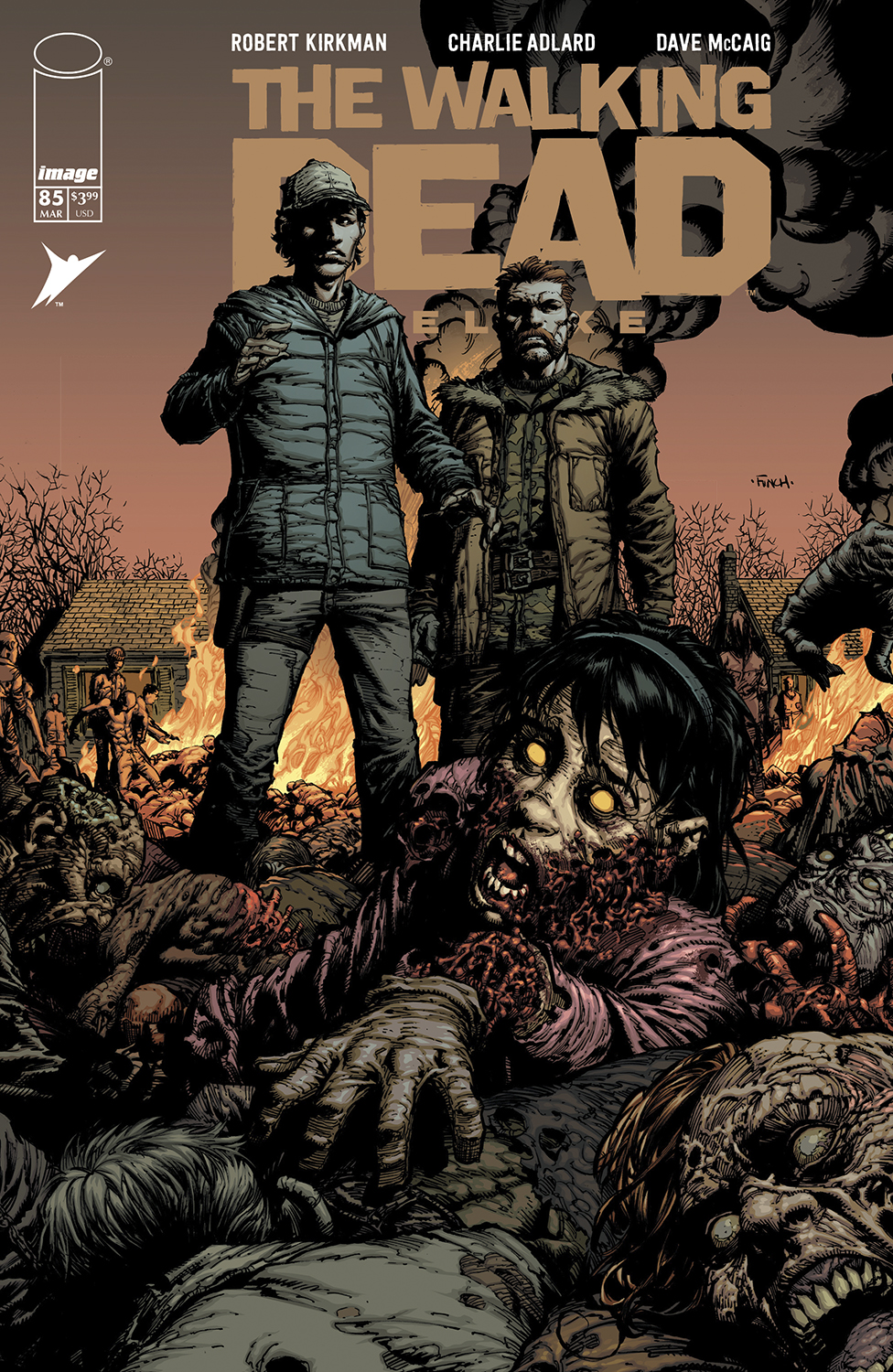 WALKING DEAD DELUXE #85 CVR A DAVID FINCH & DAVE MCCAIG (MR)