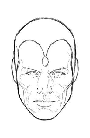 AVENGERS TWILIGHT #4 1:50 COPY INCH HEADSHOT SKETCH VIR VAR