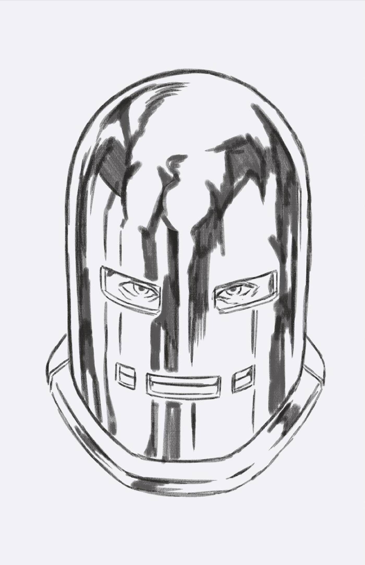 INVINCIBLE IRON MAN #16 1:50 COPY INCV HEADSHOT SKETCH VIR VAR